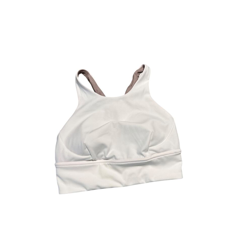 Lululemon Wundertrain Longline Sports Bra in White Size 6 - Picture 2 of 5